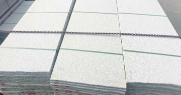 张家口芝麻白毛板，石材毛板