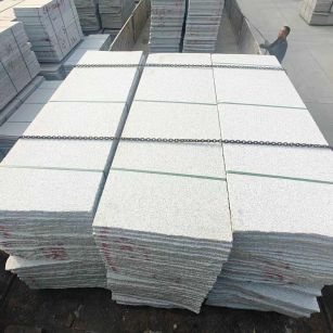 张家口芝麻白毛板，石材毛板