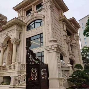 张家口黄金麻别墅外墙异形定制