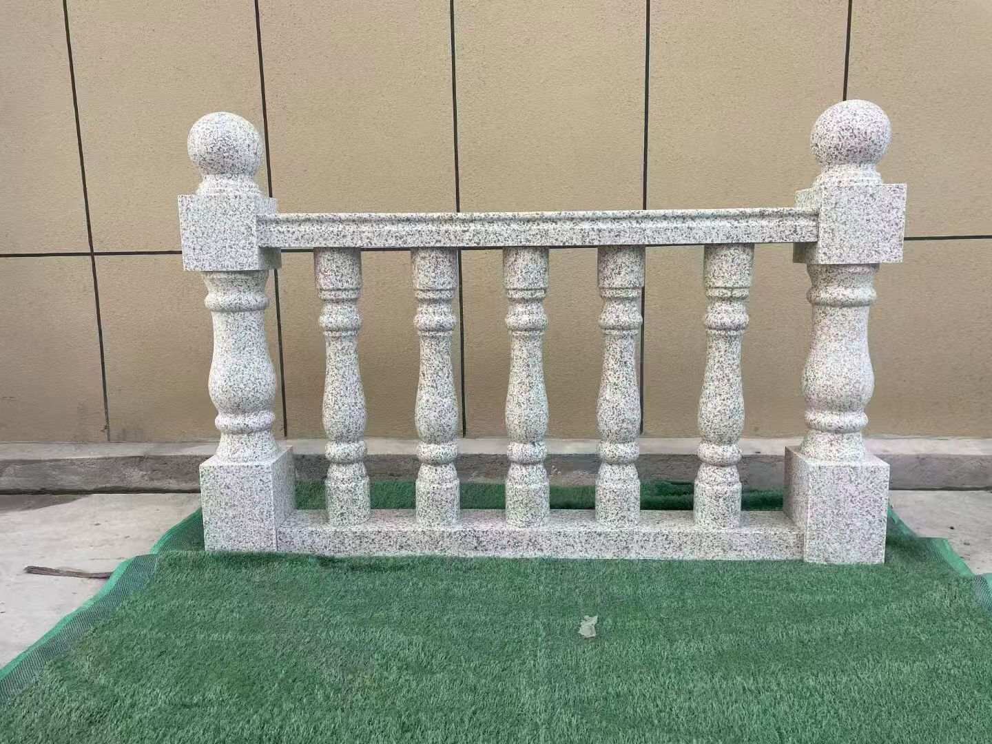 张家口芝麻白阳台栏杆 花岗岩栏杆